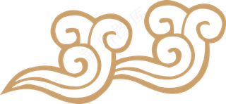 中式传统PNG免扣祥云中国风古典云吉祥图案工笔画创意素材 