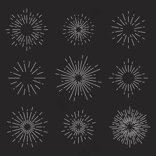爆炸烟花矢量免扣AI素材