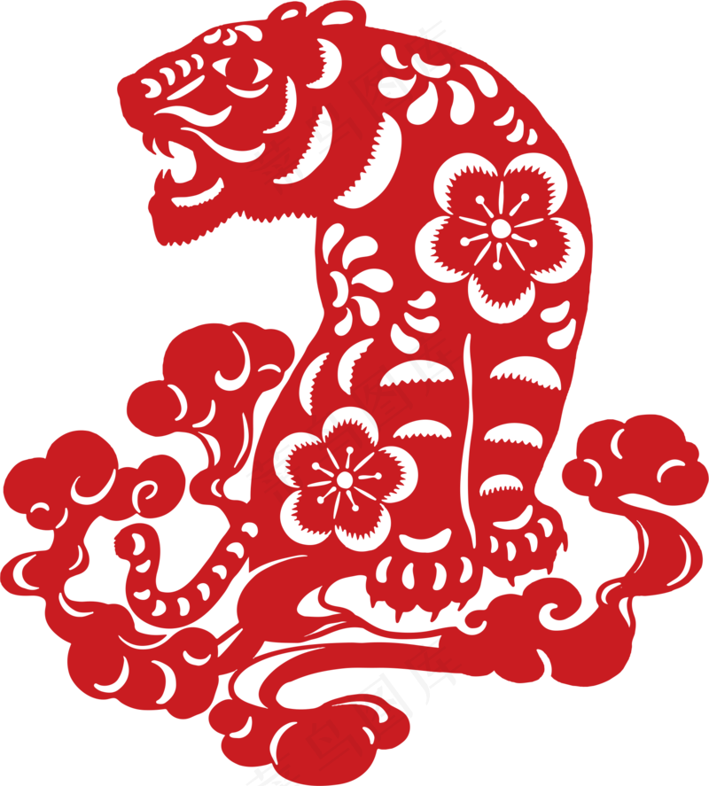 纸老虎免扣png素材