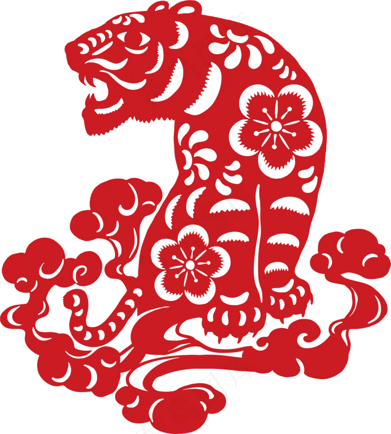纸老虎免扣png素材