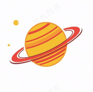 宇宙星球太阳系银河卡通插画免抠