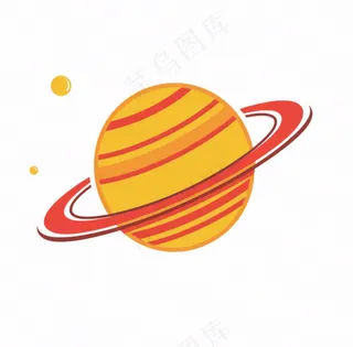 宇宙星球太阳系银河卡通插画免抠