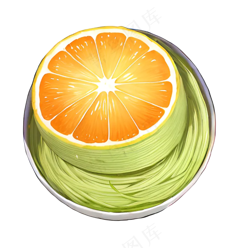 青涩橙子免扣素材