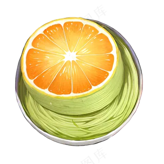 青涩橙子免扣素材
