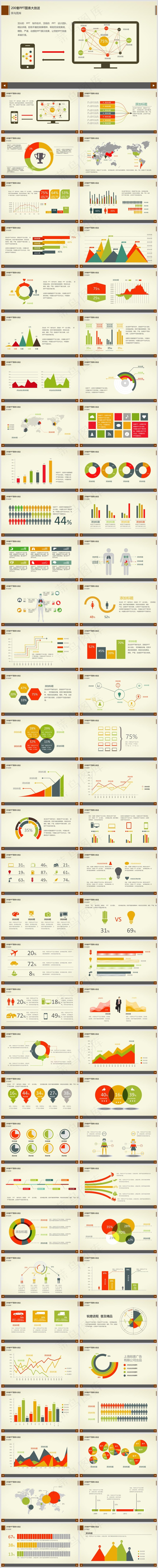 米色简约风思维导图培训