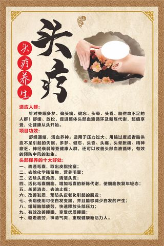头疗养生海报