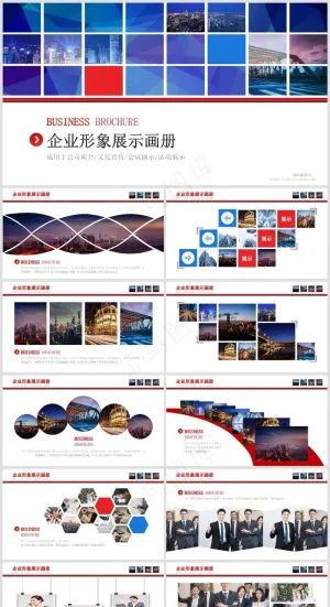 PPT模板丨宣传画册丨企业介绍丨工作总结丨述职报告丨图文排版008预览图