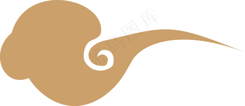 中式传统PNG免扣祥云中国风古典云吉祥图案工笔画创意素材 