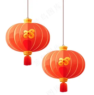 灯笼新年喜庆元素