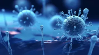 医疗细菌病毒细胞3D渲染图