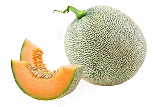 哈密瓜水果实物免抠