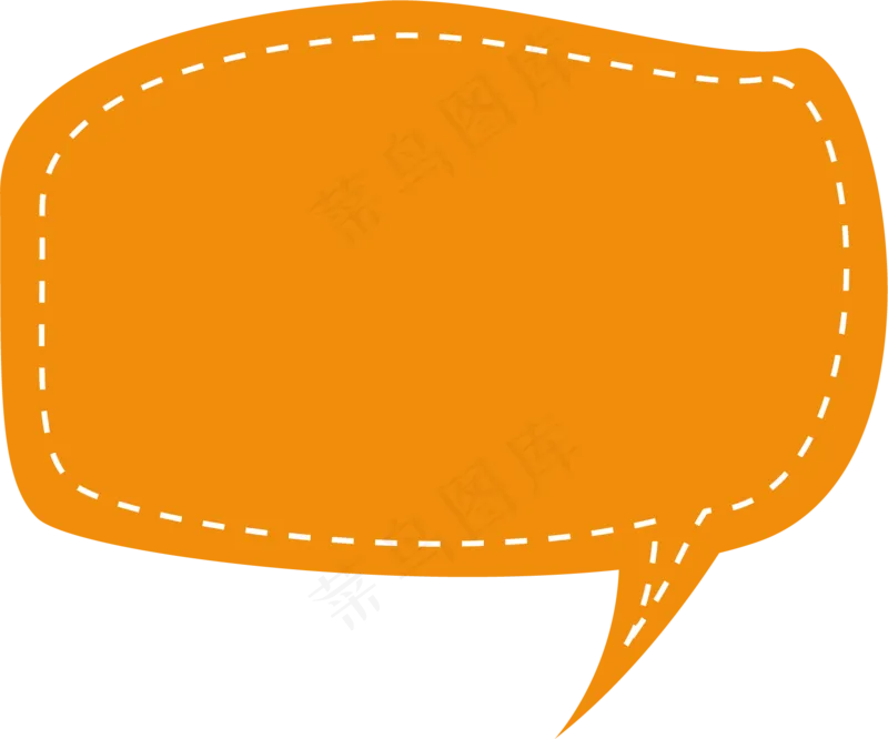 卡通聊天对话方框气泡可爱边框PNG透明免抠装饰图案 PS设计