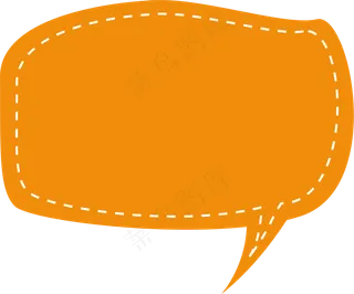 卡通聊天对话方框气泡可爱边框PNG透明免抠装饰图案 PS设计
