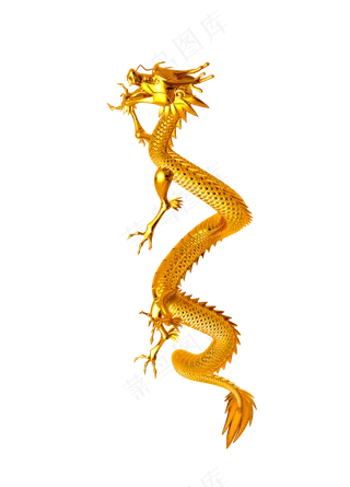 中国风金色龙元素古风水墨龙png免抠透明素材装饰图片PS素材