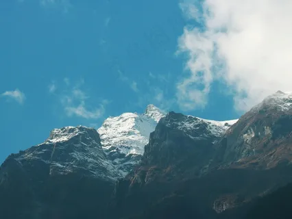 云雾缭绕雪峰 云雾缭绕雪峰