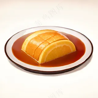 橙色果冻糕点美食西式92