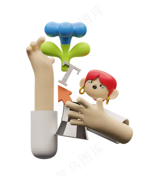 2.5d10人物立体免扣元素