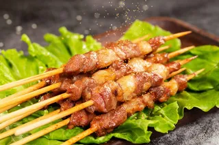 烤肉美食烤串食材素材