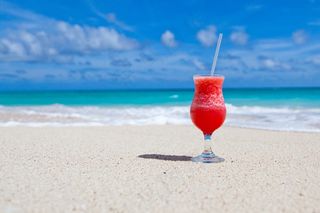 海滩异国情调鸡尾酒饮料
