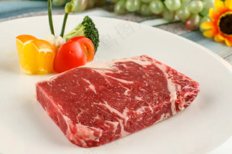 切片肉眼牛排食材