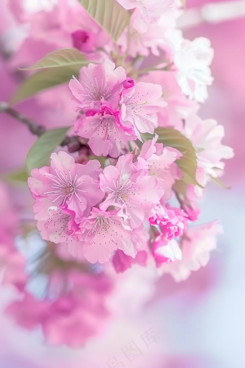 春日樱花花朵摄影图(2688x4032)