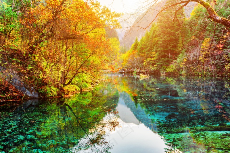湖光山色图片