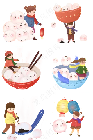 元宵节卡通人物