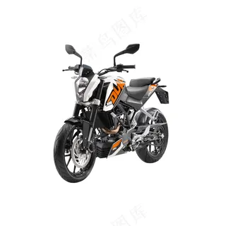 免扣一辆黑色的摩托车