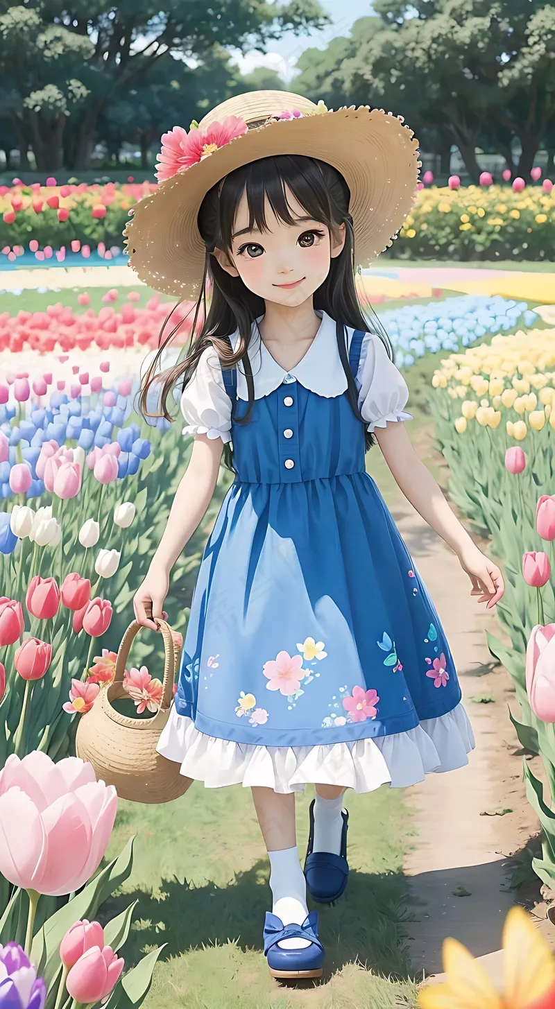 田野上的女孩
