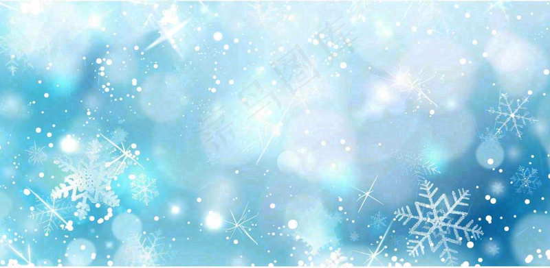 冬天雪花冰冻立冬冬至大寒小寒小雪卡通插画背景(1568x768)