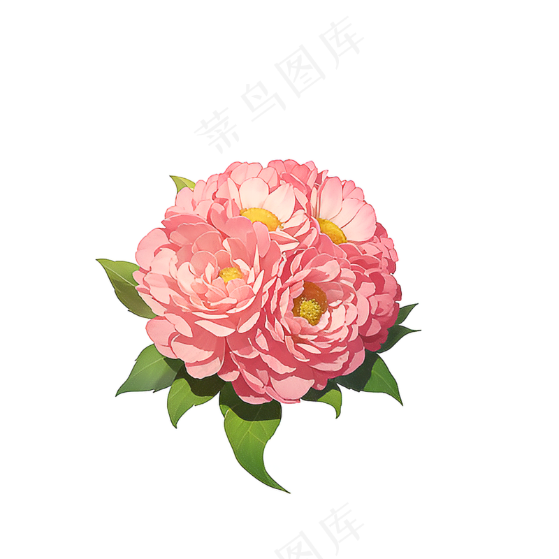 粉色花朵桃花玫瑰免抠素材96