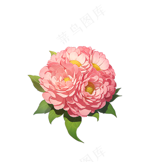 粉色花朵桃花玫瑰免抠素材96