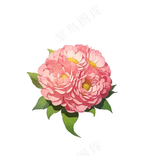 粉色花朵桃花玫瑰免抠素材96