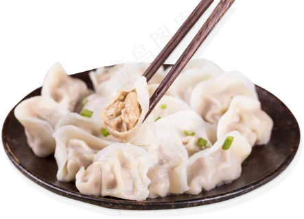 一盘肉馅饺子PNG素材 一盘肉馅饺子PNG素材