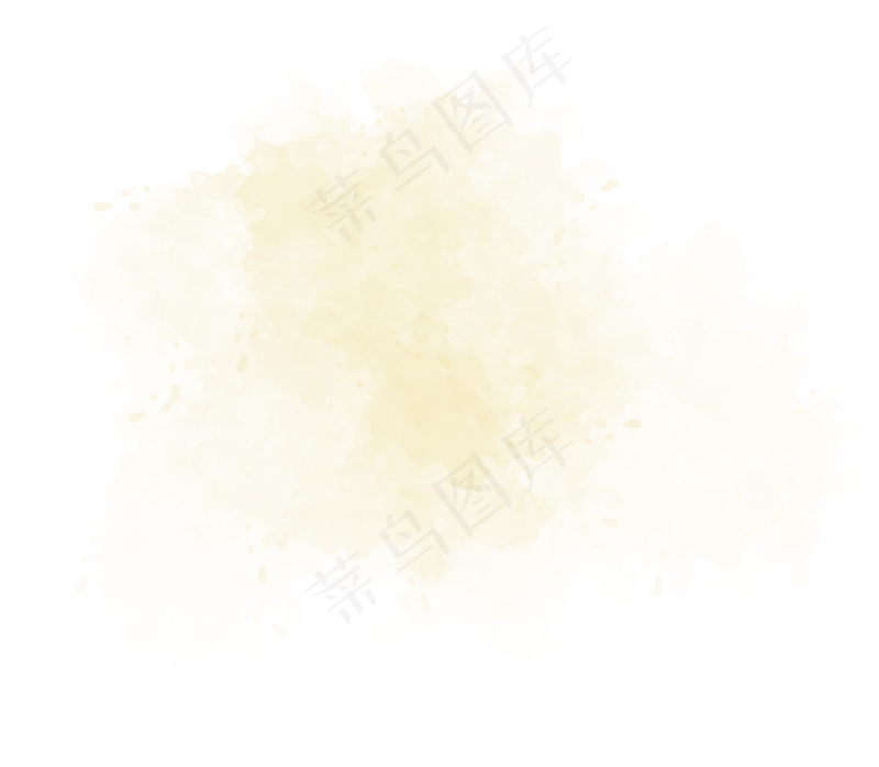 中国新年传统水墨晕染彩色免扣图片素材96