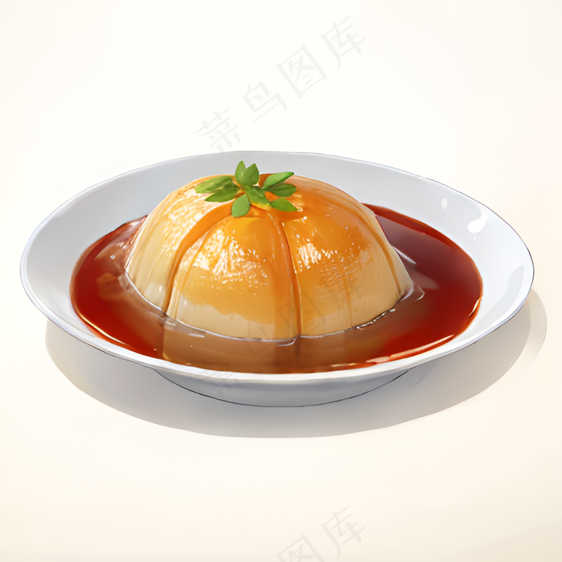 橙色果冻糕点美食西式49