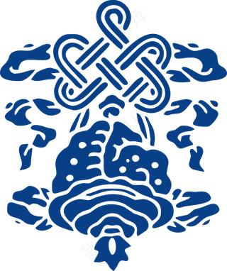 古代青花瓷图案花纹中国风图案祥云纹理传统图腾PNG免扣素材