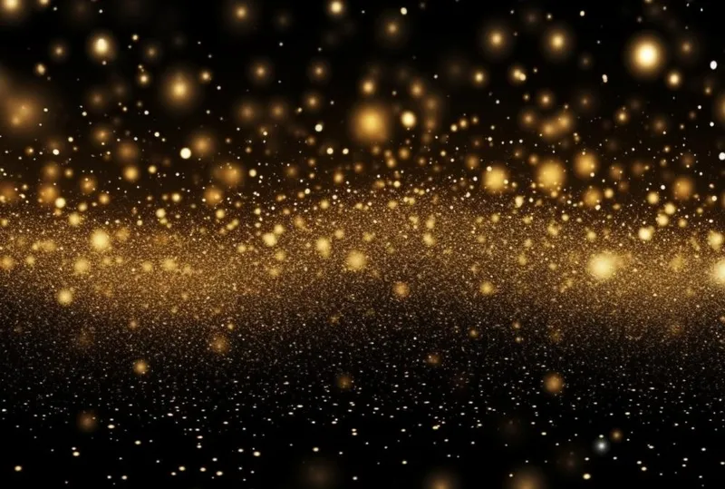 黑金色大气闪光粒子金色尘粉光晕灯光摄影背景图(1328x896)