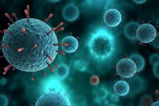 医疗细菌病毒细胞3D渲染图