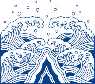 古代青花瓷图案花纹中国风图案祥云纹理传统图腾PNG免扣素材