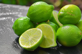 青柠檬水果摄影图