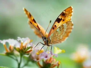 蝴蝶春天花丛蝶恋花摄影图
