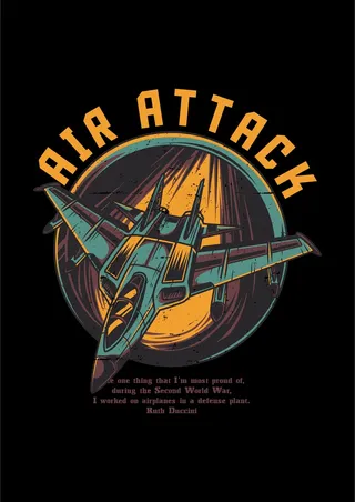 战斗机海报 飞机俯冲