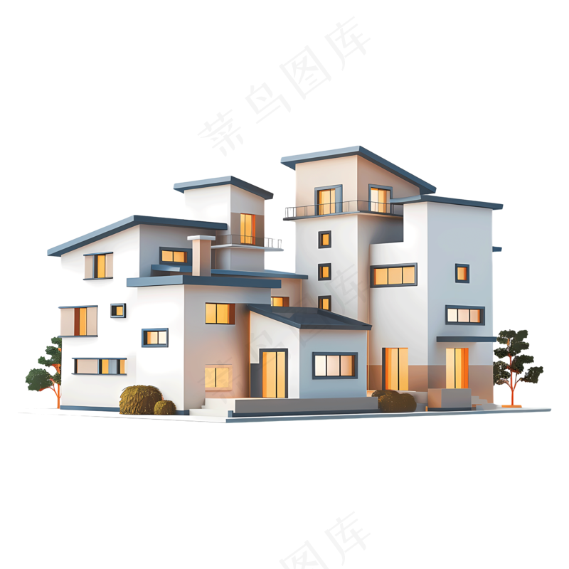 免扣3d卡通房屋