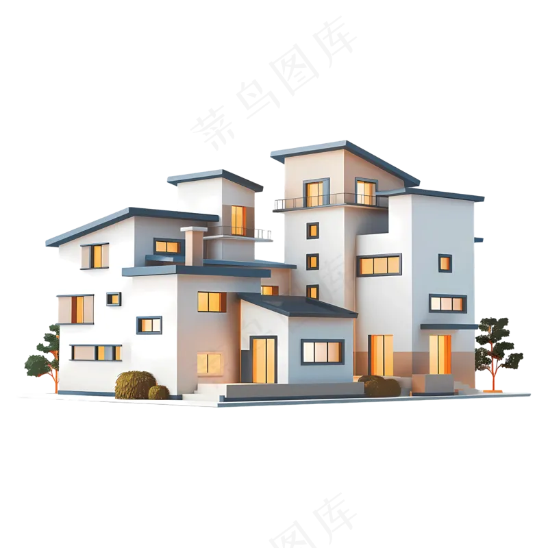 免扣3d卡通房屋