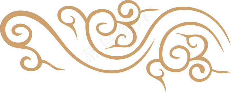 中式传统PNG免扣祥云中国风古典云吉祥图案工笔画创意素材 