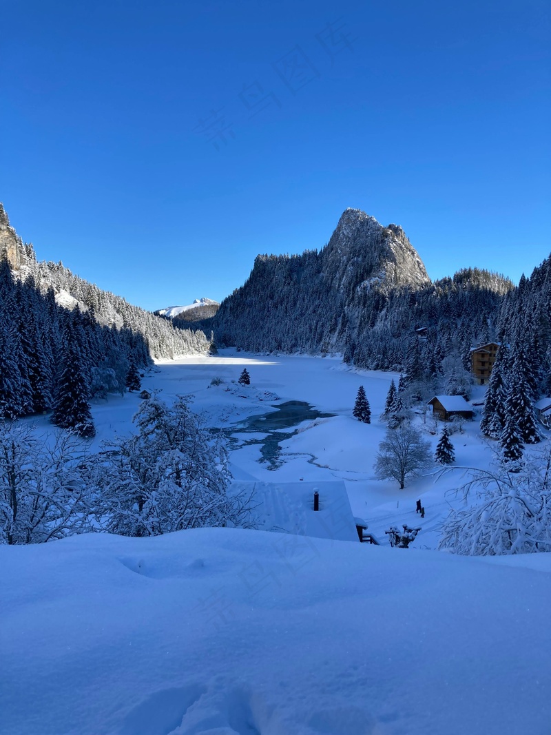 雪域冬景图