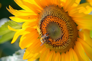 向日葵向阳鲜花摄影图