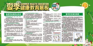 夏季健康教育展板