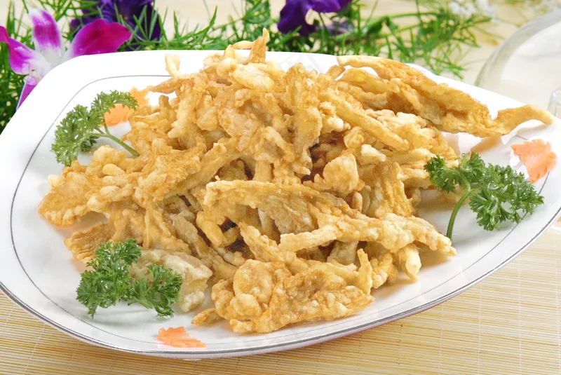 椒盐蘑菇12元 椒盐蘑菇12元